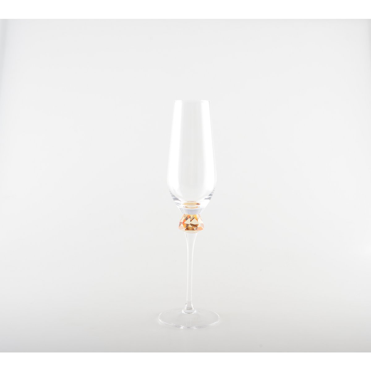 Flûtes à Champagne Pied Diamant Multicolore | Lot de 4 | AULICA