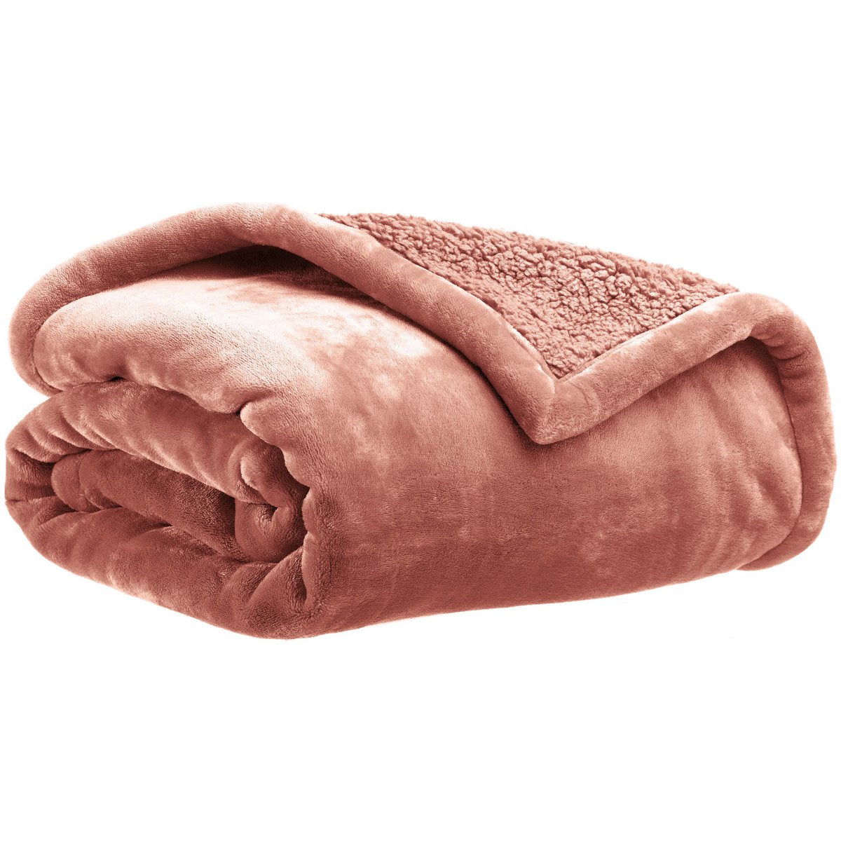 Maxi Plaid Ultra-Doux Michka Terracotta 180×220 cm | VIVARAISE