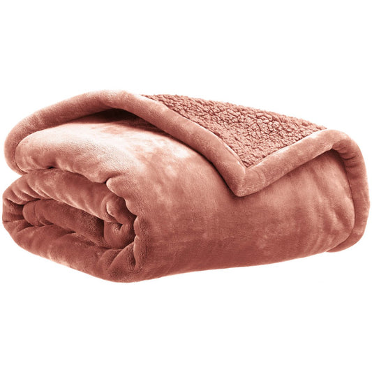 Maxi Plaid Ultra-Doux Michka Terracotta 180×220 cm | VIVARAISE