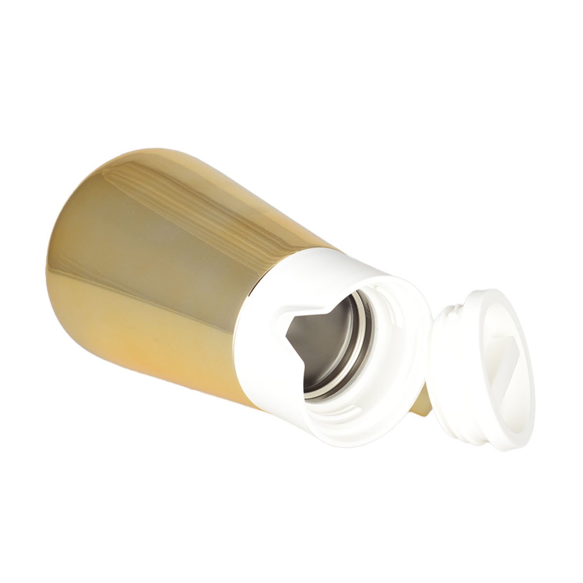 Cafetière Isotherme Dorée & Blanche 1L – vue de détail | AULICA – H&S SELECT