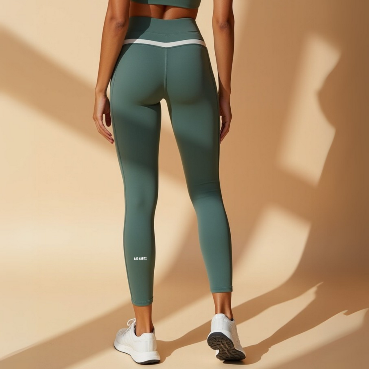Legging Taille Haute Vert "Bad Habits" — GOOD GIRL BAD HABITS
