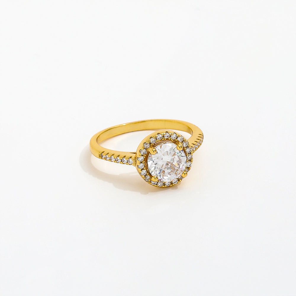 Bague Sparkling Sam Zircone Irisée — Argent 925 Or 18K