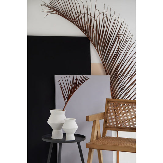 Grand Vase Angulaire CUZCO 27 Blanc Céramique