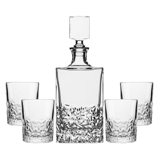 Coffret Whisky Ciselé | Carafe & 4 Verres | AULICA