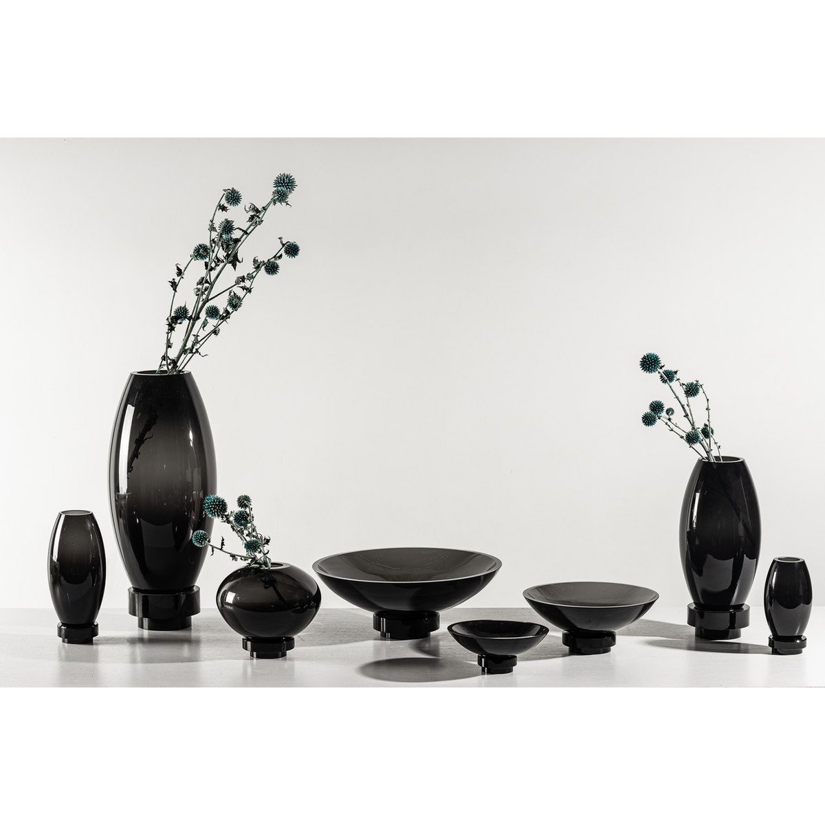 Vase Boule Noir RUD Luxury Edition Verre Design